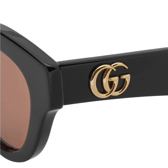 Gucci Black and Brown Sunglasses - Picture 4 of 5